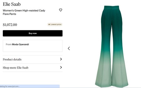 Her chic pants cost $1072 which is equal to ₹88k. (modaoperandi.com) Her chic pants cost $1072 which is equal to ₹88k. (modaoperandi.com)