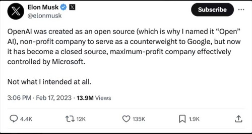 Elon Musk has mocked Sam Altman on various occasions (X, formerly Twitter)