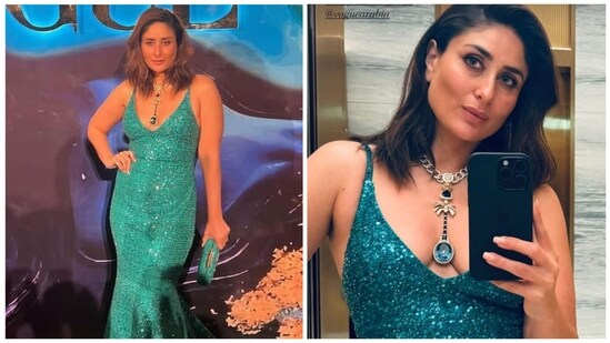 Kareena Kapoor was in top-to-toe Sabyasachi for the UAE event.