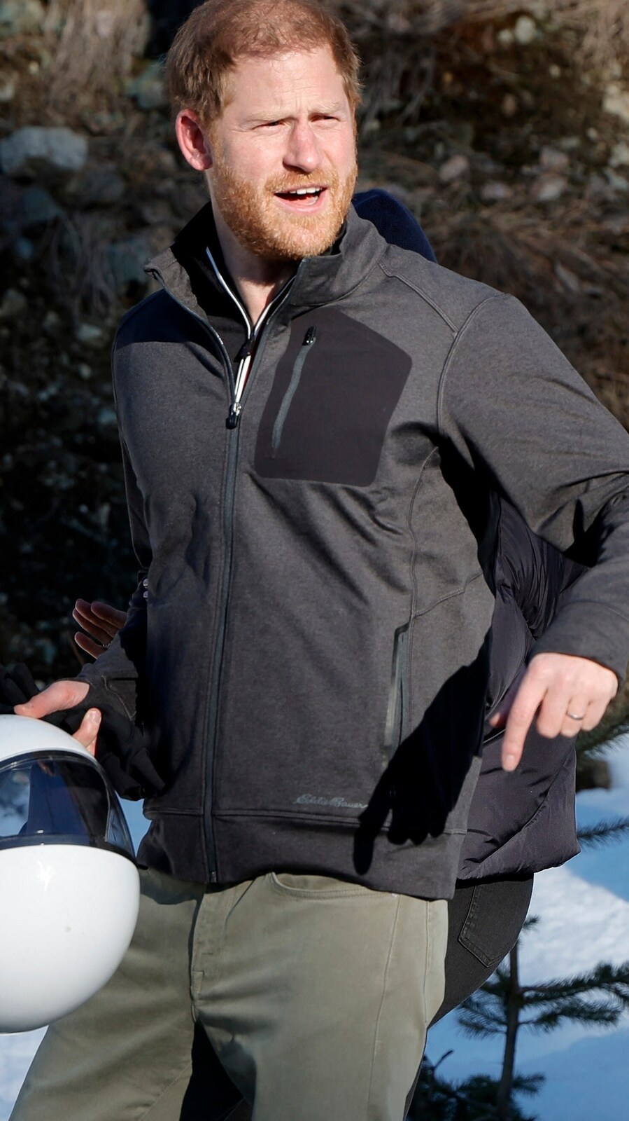 Prince Harry, Duke of Sussex attends Invictus Games Vancouver Whistlers 2025's One Year To Go Winter Training Camp in Whistler, British Columbia. (AFP)