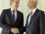External affairs ministerS Jaishankar and Antony Blinken met on the sidelines of the prestigious Munich Security Conference in its 60th edition. (X/DrSJaishankar) External affairs ministerS Jaishankar and Antony Blinken met on the sidelines of the prestigious Munich Security Conference in its 60th edition. (X/DrSJaishankar)