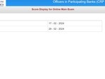 IBPS SO Main Exam Scorecard Out
