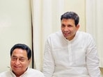 Kamal Nath with party’s MP chief Jitu Patwari (@Jitupatwari)
