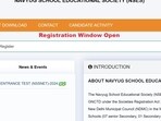 NTA commences Navyug School Sarojini Nagar Entrance Test (NSSNET)-2024 application process