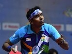 File photo of Achanta Sharath Kamal  of India.