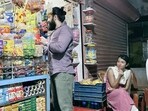 The pictures of Yash visiting a local shop in Karnataka went viral on social media. The pictures of Yash visiting a local shop in Karnataka went viral on social media.