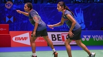 File picture of Treesa Jolly and Gayatri Gopichand in action