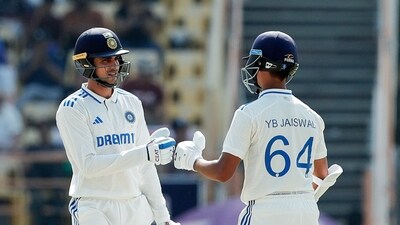 Yashasvi Jaiswal (104) and Shubman Gill (65) motored to a 155-run partnership against England (BCCI-X) Yashasvi Jaiswal (104) and Shubman Gill (65) motored to a 155-run partnership against England (BCCI-X)