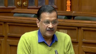 Delhi CM Arvind Kejriwal speaks during the proceedings of the House in Delhi Assembly, at Vidhan Sabha in New Delhi on Friday. (ANI) Delhi CM Arvind Kejriwal speaks during the proceedings of the House in Delhi Assembly, at Vidhan Sabha in New Delhi on Friday. (ANI)