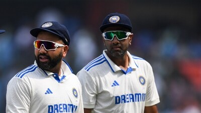 India's captain Rohit Sharma (C) and Ravichandran Ashwin walk back to the pavilion (AFP) India's captain Rohit Sharma (C) and Ravichandran Ashwin walk back to the pavilion (AFP)