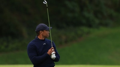 Tiger Woods prepares to tee off the 6th tee during the second round of The Genesis Invitational at Riviera Country Club (Getty Images via AFP) Tiger Woods prepares to tee off the 6th tee during the second round of The Genesis Invitational at Riviera Country Club (Getty Images via AFP)