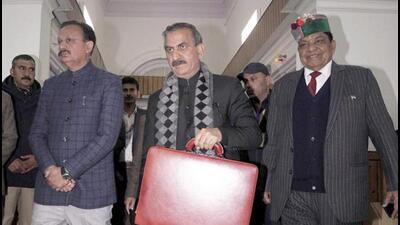 Himachal Pradesh chief minister Sukhwinder Singh Sukhu before presenting the state budget for the 2024-25 financial year at the Vidhan Sabha in Shimla on Saturday. (PTI Photo) Himachal Pradesh chief minister Sukhwinder Singh Sukhu before presenting the state budget for the 2024-25 financial year at the Vidhan Sabha in Shimla on Saturday. (PTI Photo)