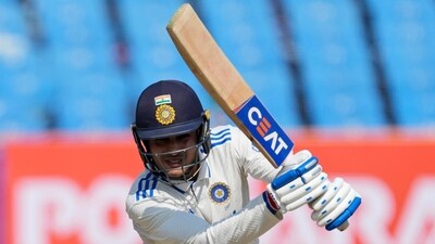Shubman Gill remained unbeaten on 65 as India reached 196-2 at Stumps on Day 3 of 3rd Test in Rajkot (AP) Shubman Gill remained unbeaten on 65 as India reached 196-2 at Stumps on Day 3 of 3rd Test in Rajkot (AP)