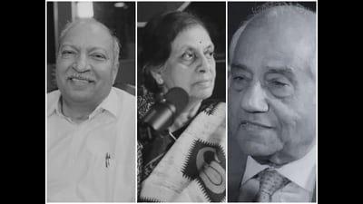 Some of the eminent jurors who feature in the podcast are (left to right) Justice Suresh C Gupte, Justice Sujata Manohar, and Justice B N Srikrishna.