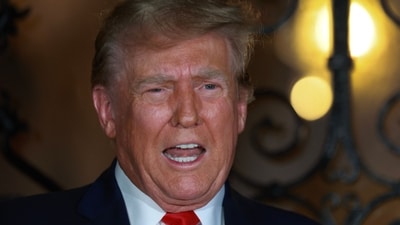 Donald Trump is 'looking forward' to Sneaker Con in Philly (Getty Images via AFP) Donald Trump is 'looking forward' to Sneaker Con in Philly (Getty Images via AFP)