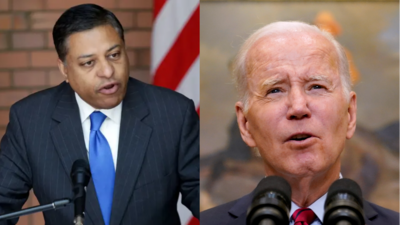 Dr. Rahul Gupta, the White House drug czar (L) and US President Joe Biden (AFP via Getty Images/AP) Dr. Rahul Gupta, the White House drug czar (L) and US President Joe Biden (AFP via Getty Images/AP)