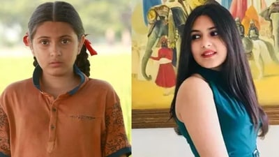 Suhani Bhatnagar in a still from Aamir Khan's Dangal (left). Suhani Bhatnagar in a still from Aamir Khan's Dangal (left).