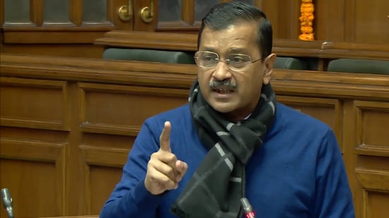 Delhi CM Arvind Kejriwal speaks at Delhi assembly Delhi CM Arvind Kejriwal speaks at Delhi assembly