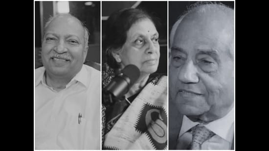 Some of the eminent jurors who feature in the podcast are (left to right) Justice Suresh C Gupte, Justice Sujata Manohar, and Justice B N Srikrishna.