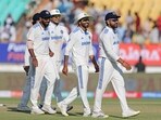 India's skipper Rohit Sharma and other teammates leave the ground after India won by 434 runs, on Day 4 of the 3rd Test match against England India's skipper Rohit Sharma and other teammates leave the ground after India won by 434 runs, on Day 4 of the 3rd Test match against England