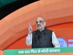 Union Home Minister Amit Shah at the national convention of the BJP in New Delhi. Union Home Minister Amit Shah at the national convention of the BJP in New Delhi.