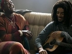 Lashana Lynch and Kingsley Ben-Adir in One Love: Bob Marley