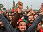 Supporters of former prime minister Imran Khan protest against the alleged rigging in Pakistan's national election results.