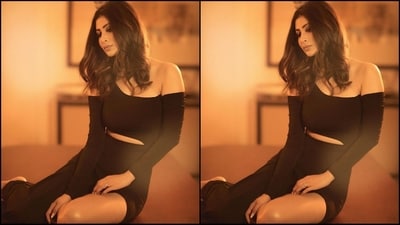 On Saturday, Mouni gave her fans a weekend treat as the actress took to Instagram and uploaded a series of stunning pictures, accompanied by the caption "Sometimes it's all very Hitchcock!!!!". In the post, the actress can be seen looking absolutely glamorous in a trendy black outfit and striking sultry poses. (Instagram/@imouniroy) On Saturday, Mouni gave her fans a weekend treat as the actress took to Instagram and uploaded a series of stunning pictures, accompanied by the caption "Sometimes it's all very Hitchcock!!!!". In the post, the actress can be seen looking absolutely glamorous in a trendy black outfit and striking sultry poses. (Instagram/@imouniroy)