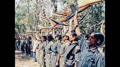 A Maoist camp (HT) A Maoist camp (HT)