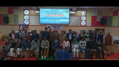 During the camp, as many as 28 artificial limbs, including calipers, upper limbs and hearing aids, were distributed, benefiting 25 individuals. (HT Photo)