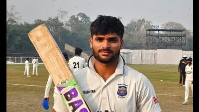 Harshal Kate scored 150 for Maharashtra in Col CK Nayudu Trophy tie against Chandigarh. (HT PHOTO)