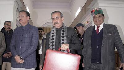 Himachal Pradesh CM Sukhvinder Singh Sukhu before presenting the annual budget 2024-25 at the Vidhan Sabha in Shimla. (PTI) Himachal Pradesh CM Sukhvinder Singh Sukhu before presenting the annual budget 2024-25 at the Vidhan Sabha in Shimla. (PTI)