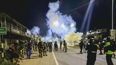 Manipur has been in the throes of ethnic violence between the majority Meitei community and the tribal Kukis since May 3 last year. (PTI) (HT_PRINT) Manipur has been in the throes of ethnic violence between the majority Meitei community and the tribal Kukis since May 3 last year. (PTI) (HT_PRINT)