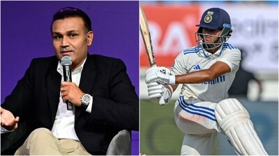 Yashasvi Jaiswal (R) smashed his third Test century during Day 3 of the Rajkot Test against England (File/PTI)