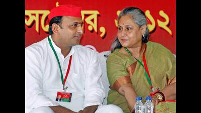 Samajwadi Party chief Akhilesh Yadav with party MPJaya Bachchan (PTI File Photo) Samajwadi Party chief Akhilesh Yadav with party MPJaya Bachchan (PTI File Photo)