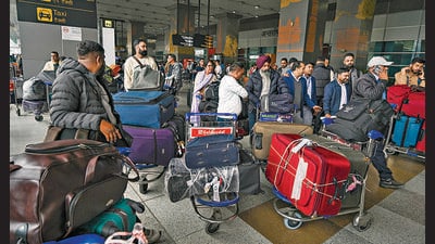 The BCAS has been studying the time taken by airlines to clear arrivals halls of six major airports since January. (Sanchit Khanna/HT Photo) The BCAS has been studying the time taken by airlines to clear arrivals halls of six major airports since January. (Sanchit Khanna/HT Photo)
