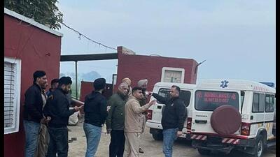 The Punjab Police anti gangster task force (AGTF) on Sunday shot dead wanted gangster while two cops were injured in an encounter in Dhanaula area of Barnala district on Sunday. The Punjab Police anti gangster task force (AGTF) on Sunday shot dead wanted gangster while two cops were injured in an encounter in Dhanaula area of Barnala district on Sunday.