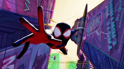 This image released by Sony Pictures Animation shows Spider-Man, voiced by Shameik Moore in Columbia Pictures and Sony Pictures Animations' "Spider-Man: Across the Spider-Verse." (Sony Pictures Animation via AP) (AP) This image released by Sony Pictures Animation shows Spider-Man, voiced by Shameik Moore in Columbia Pictures and Sony Pictures Animations' "Spider-Man: Across the Spider-Verse." (Sony Pictures Animation via AP) (AP)