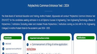AP POLYCET 2024 registration begins on February 20, exam on April 27 AP POLYCET 2024 registration begins on February 20, exam on April 27