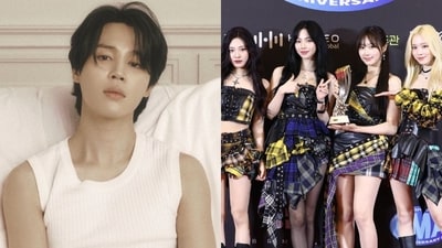 BTS' Jimin clinches the Global Artist in South America and Oceania title and aespa takes away the Artist of the Year Bonsang. (X / Hanteo_HMAs) BTS' Jimin clinches the Global Artist in South America and Oceania title and aespa takes away the Artist of the Year Bonsang. (X / Hanteo_HMAs)