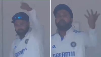The Indian captain pulling off another Rohit Sharma classic (Screengrab) The Indian captain pulling off another Rohit Sharma classic (Screengrab)