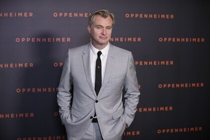 Oppenheimer director Christopher Nolan poses at the film's premiere in Paris. (File Photo/AFP)