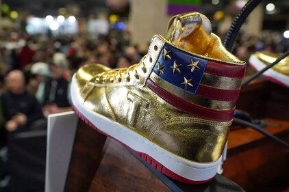 Trump sneakers (AP ) Trump sneakers (AP )