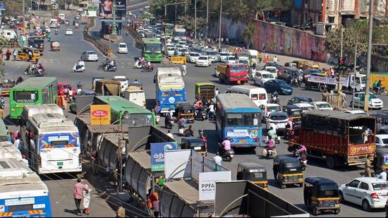 Vehicles heading towards the corporation office from SG Barve Chowk diverted to JM road-Jhansi Rani Chowk. (REPRESENTATIVE PHOTO)