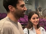 Aditya Roy Kapur and Ananya Panday at the premiere