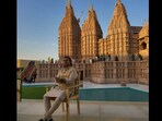 Ola Cabs CEO Bhavish Aggarwal at BAPS Hindu Mandir. 