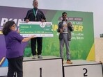 Subhash Singh has secured first position by covering 21 kms in 1 hour 27 minutes, 