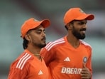India's Ishan Kishan and Ruturaj Gaikwad during a practice session India's Ishan Kishan and Ruturaj Gaikwad during a practice session
