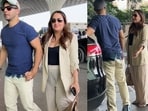 Varun Dhawan and Natasha Dalal at Mumbai airport Varun Dhawan and Natasha Dalal at Mumbai airport