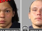 Corena Rose Minjarez, 36, was held on Friday and shifted to a county jail, while her 35-year-old partner, Jesus Dominguez, was detained on Saturday, police said. Corena Rose Minjarez, 36, was held on Friday and shifted to a county jail, while her 35-year-old partner, Jesus Dominguez, was detained on Saturday, police said.